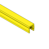 MODULAR SOLUTIONS PVC COVER PROFILE 30 SERIES YELLOW, 8'